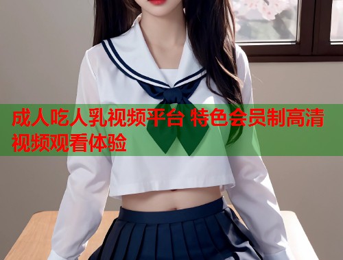 成人吃人乳视频平台 特色会员制高清视频观看体验